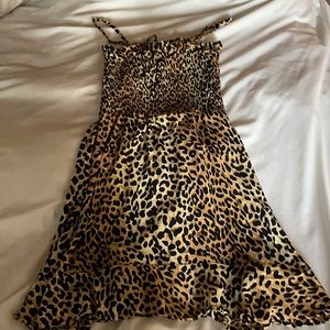 cheetah print mini dress from planet blue